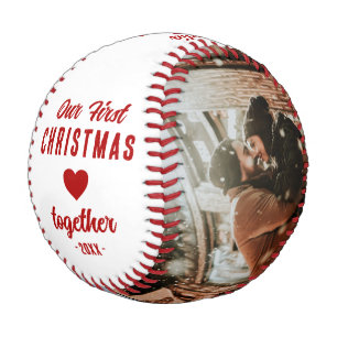 Unser erstes Weihnachten zusammen 2 Fotos Baseball