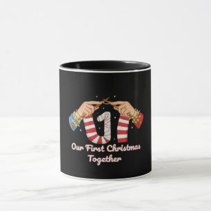 Unser erstes Weihnachten zusammen als Strickpärche Tasse