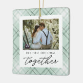 Unser erstes Weihnachten zusammen, das neue Elegan Keramikornament (Links)