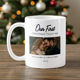 Unser erstes Weihnachten zusammen Foto Minimal Mod Kaffeetasse