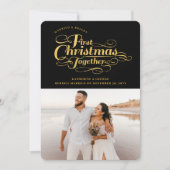 Unser erstes Weihnachten zusammen Goldenes Script- (Vorderseite)