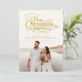 Unser erstes Weihnachten zusammen Goldenes Script- (Stehend Vorderseite)