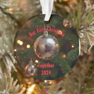 Unser erstes Weihnachten zusammen individuell anpa Ornament
