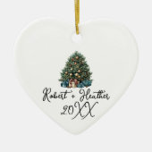 Unser erstes Weihnachten zusammen mit einem benutz Keramik Ornament (Vorne)