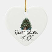 Unser erstes Weihnachten zusammen mit einem benutz Keramik Ornament (Hinten)