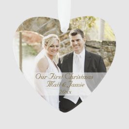 Unser erstes Weihnachten zusammen mit einem Paar Ornament