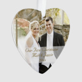 Unser erstes Weihnachten zusammen mit einem Paar Ornament (Vorderseite)