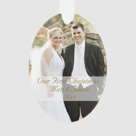 Unser erstes Weihnachten zusammen mit einem Paar Ornament