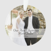 Unser erstes Weihnachten zusammen mit einem Paar Ornament (Vorderseite)