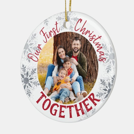 Unser erstes Weihnachten zusammen mit uns. Benutze Keramik Ornament (Links)