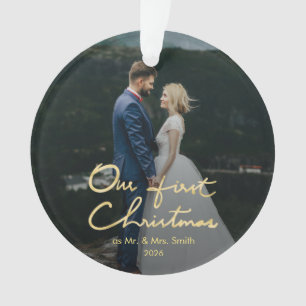 Unser erstes Weihnachts-Chic mit Handschrift Weihn Ornament