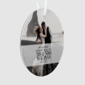 Unser erstes Weihnachts-Chic Ornament (Vorderseite)