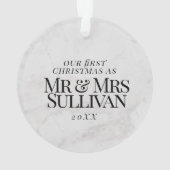 Unser erstes Weihnachts-Chic Ornament (Rückseite)