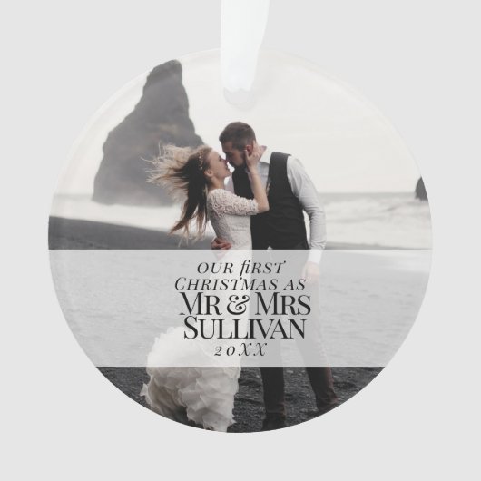 Unser erstes Weihnachts-Chic Ornament (Vorderseite)