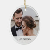 Unser erstes Weihnachts-Foto ist maßgeschneidert Keramik Ornament (Rechts)