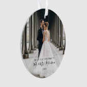 Unser erstes Weihnachts-Foto neu Ornament (Vorderseite)