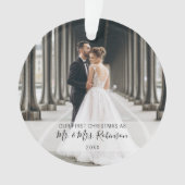 Unser erstes Weihnachts-Foto neu Ornament (Vorderseite)