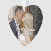 Unser erstes Weihnachts-Foto Ornament (Vorderseite)