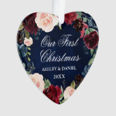 Unser erstes Weihnachts-FOTO Ornament (Vorderseite)