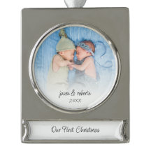 Unser erstes Weihnachts-Foto Overlay Twin Names Ye