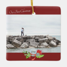 Unser erstes Weihnachts-Foto Personalisiert