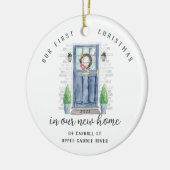 Unser erstes Weihnachts-New House-Keramik-Ornament Keramik Ornament (Links)