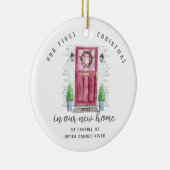 Unser erstes Weihnachts-New House-Keramik-Ornament Keramik Ornament (Rechts)