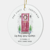 Unser erstes Weihnachts-New House-Keramik-Ornament Keramik Ornament (Links)