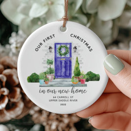 Unser erstes Weihnachts-New House-Keramik-Ornament Keramik Ornament