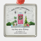 Unser erstes Weihnachts-New House Metal Ornament (Vorne)
