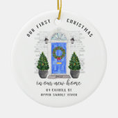 Unser erstes Weihnachts-New House Metal Ornament (Vorne)