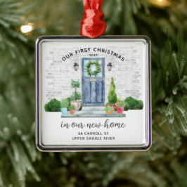 Unser erstes Weihnachts-New House Metal Ornament Aus Metall