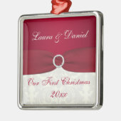 Unser erstes Weihnachts-Premium-Sake-Ornament Silbernes Ornament (Links)