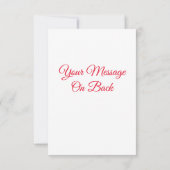 Unser erstes Weihnachts-Rot-Hintergrund Einladung (Rückseite)