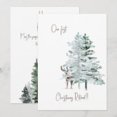 Unser erstes Weihnachts-Ruheständler Feiertagskarte (Vorne/Hinten)