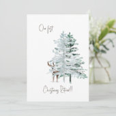 Unser erstes Weihnachts-Ruheständler Feiertagskarte (Stehend Vorderseite)