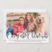 Unser erstes Weihnachts-Single Foto Hand Letted (Vorderseite)