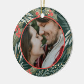 Unser erstes Weihnachts-Verheiratet-Weihnachtsgesc Keramik Ornament (Links)