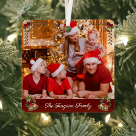 Unser erstes Weihnachts-Vintag-Glocken-Monogramm-F Ornament Aus Metall