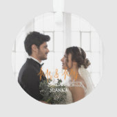 Unser erstes Weihnachtsbaumholz von Mr. und Mrs. Ornament (Rückseite)