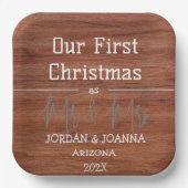 Unser erstes Weihnachtsbaumholz von Mr. und Mrs. Pappteller (Vorderseite)