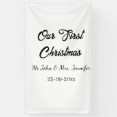 Unser erstes Weihnachtsdatum - Herr und Frau - Banner (Vertikal)
