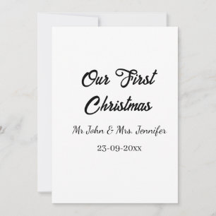 Unser erstes Weihnachtsdatum - Herr und Frau - Einladung
