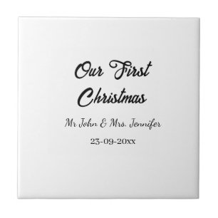 Unser erstes Weihnachtsdatum - Herr und Frau - Fliese