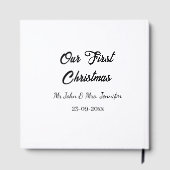 Unser erstes Weihnachtsdatum - Herr und Frau - Gästebuch (Rückseite)
