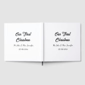 Unser erstes Weihnachtsdatum - Herr und Frau - Gästebuch (Voll)