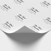 Unser erstes Weihnachtsdatum - Herr und Frau - Geschenkpapier (Ecke)