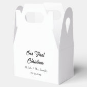 Unser erstes Weihnachtsdatum - Herr und Frau - Geschenkschachtel (Geöffnet)