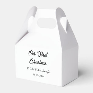 Unser erstes Weihnachtsdatum - Herr und Frau - Geschenkschachtel