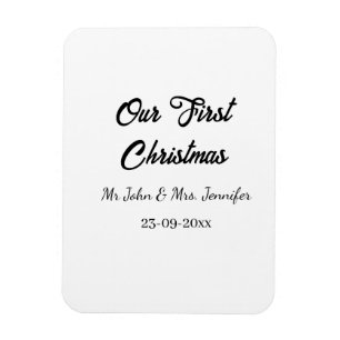 Unser erstes Weihnachtsdatum - Herr und Frau - Magnet